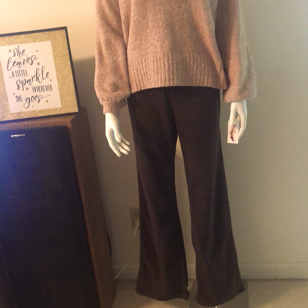 New Old Navy Low Waist Brown Soft Fleece Ladies Pants